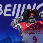 
              United States' Julia Marino competes during the women's slopestyle qualifying at the 2022 Winter Olympics, Saturday, Feb. 5, 2022, in Zhangjiakou, China. (AP Photo/Francisco Seco)
            