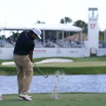 
              Erik Compton hits from the 17th tee during the first round of the Honda Classic golf tournament, Thursday, Feb. 24, 2022, in Palm Beach Gardens, Fla. (AP Photo/Lynne Sladky)
            
