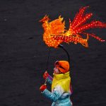 
              A dancer performs during the pre-show ahead of the opening ceremony of the 2022 Winter Olympics, Friday, Feb. 4, 2022, in Beijing. (AP Photo/Matt Slocum)
            