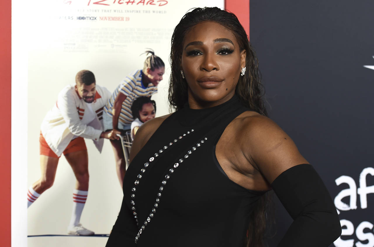 FILE - Executive producer Serena Williams arrives at the premiere of "King Richard" during the Amer...