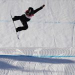 
              New Zealand's Zoi Sadowski Synnott competes during the women's slopestyle finals at the 2022 Winter Olympics, Sunday, Feb. 6, 2022, in Zhangjiakou, China. (AP Photo/Francisco Seco)
            