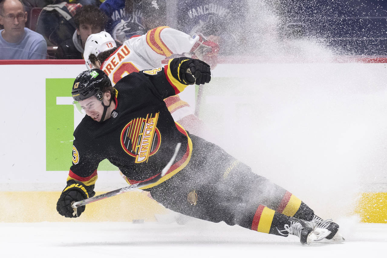 Vancouver routs Calgary 7-1, ends Flames' 10-game win streak