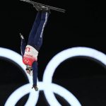 
              Ukraine's Oleksandr Abramenko competes during the men's aerials finals at the 2022 Winter Olympics, Wednesday, Feb. 16, 2022, in Zhangjiakou, China. (AP Photo/Lee Jin-man)
            