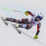 
              Norway's Ragnhild Mowinckel speeds down the course during an alpine ski, women's World Cup Finals super-G, in Courchevel, France, Thursday, March 17, 2022. (AP Photo/Marco Trovati)
            