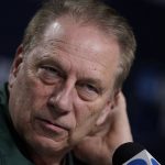 
              Michigan State head coach Tom Izzo speaks during a news conference on Saturday, March 19, 2022, in Greenville, S.C. Michigan State will face Duke in a second round game of the NCAA college basketball tournament on Sunday. (AP Photo/Chris Carlson)
            