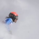 
              Italy's Federica Brignone arrives at the finish area of an alpine ski, women's World Cup giant slalom, in Lenzerheide, Switzerland, Sunday, March 6, 2022. (AP Photo/Giovanni Auletta)
            