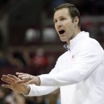 
              Nebraska coach Fred Hoiberg gestures to players during the second half of an NCAA college basketball game against Ohio State in Columbus, Ohio, Tuesday, March 1, 2022. (AP Photo/Paul Vernon)
            