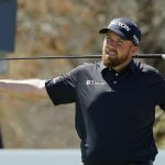 
              Shane Lowry watches his shot from the sixth tee during the third round of the Dell Technologies Match Play Championship golf tournament, Friday, March 25, 2022, in Austin, Texas. (AP Photo/Tony Gutierrez)
            