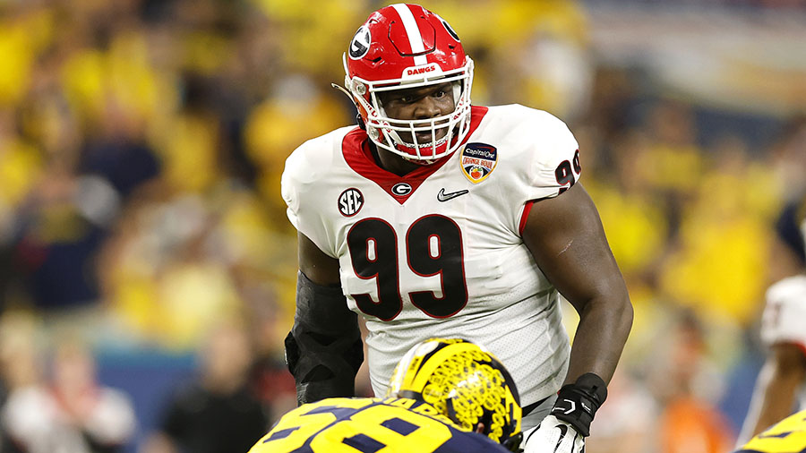 Georgia DT Jordan Davis runs 40-yard dash in 4.78 seconds