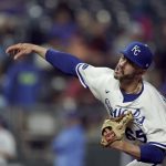 
              Kansas City Royals relief pitcher Dylan Coleman throws during the seventh inning of a baseball game against the Detroit Tigers Thursday, April 14, 2022, in Kansas City, Mo. (AP Photo/Charlie Riedel)
            