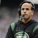 
              FILE - New York Jets head coach Robert Saleh looks on against the Tampa Bay Buccaneers during an NFL football game, Sunday, Jan. 2, 2022, in East Rutherford, N.J. This year's draft season featured the return of comparison shopping and face-to-face contact with college prospects a year after the NFL scouting combine was scuttled by the pandemic. Sean McVay, Kyle Shanahan and Robert Saleh all skipped this year's return engagement in which 324 players showed off some combination of their their athleticism, fitness, skill, speed, quickness, strength and savvy for scouts, coaches and general managers who were in attendance.(AP Photo/Adam Hunger, File)
            