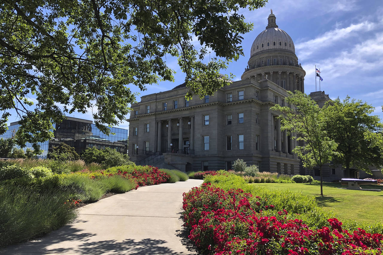 FILE - The Idaho State Capitol in Boise, Idaho, is seen on June 13, 2019. A federal lawsuit challen...