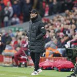 
              Liverpool's manager Jurgen Klopp gives instructions during the English Premier League soccer match between Liverpool and Watford at Anfield stadium in Liverpool, England, Saturday, April 2, 2022. (AP Photo/Jon Super)
            