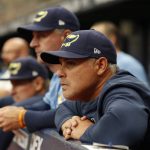
              Tampa Bay Rays manager Kevin Cash watches from the dugout against the Boston Red Sox during the first inning of a baseball game, Sunday, April 24, 2022, in St. Petersburg, Fla. (AP Photo/Scott Audette)
            