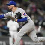
              Chicago Cubs relief pitcher Scott Effross works against the Colorado Rockies during the sixth inning of a baseball game Friday, April 15, 2022, in Denver. (AP Photo/David Zalubowski)
            