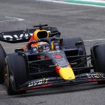 
              Red Bull driver Max Verstappen of the Netherlands steers his car during the Emilia Romagna Formula One Grand Prix, at the Enzo and Dino Ferrari racetrack in Imola, Italy, Sunday, April 24, 2022. (Guglielmo Mangiapane, Pool via AP)
            