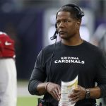 
              FILE - Arizona Cardinals head coach Steve Wilks watches from the sideline during an NFL football game against the Minnesota Vikings on Oct. 14, 2018, in Minneapolis. The NFL is telling a judge there are multiple reasons why a lawsuit brought against it by three Black coaches, including Wilks, who allege racist hiring practices should fail. (AP Photo/Jim Mone, File)
            
