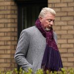 
              Former tennis player Boris Becker walks outside Southwark Crown Court, in London, Friday, April 8, 2022. Becker is on trial in London for allegedly concealing property — including nine trophies — from bankruptcy trustees and dodging his obligation to disclose financial information to settle his debts. (AP Photo/Alberto Pezzali)
            