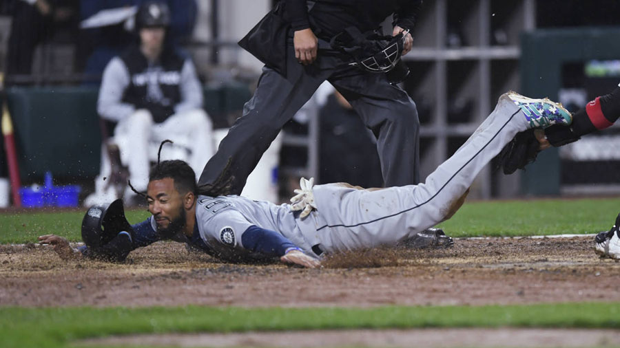 Seattle Mariners' J.P. Crawford homers, celebrates by petting dog - Seattle  Sports