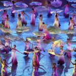 
              Dancers perform during the opening ceremony of the 31st Southeast Asian Games in Hanoi, Vietnam Sunday, May 12, 2022. The SEA Games 31 takes place from May 12 to May 23 in Hanoi, and 11 nearby provinces. (AP Photo/Minh Hoang)
            