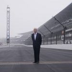 
              Roger Penske stands on the Yard of Bricks before practice for the Indianapolis 500 auto race at Indianapolis Motor Speedway, Thursday, May 19, 2022, in Indianapolis. Penske took ownership of Indianapolis Motor Speedway just two months before the pandemic closed the country and only now, in his third Indianapolis 500 as promoter, can he throw open the gates and host more than 300,000 guests at “The Greatest Spectacle in Racing.”  (AP Photo/Darron Cummings)
            