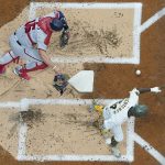 
              Milwaukee Brewers' Andrew McCutchen grounds out to Washington Nationals catcher Riley Adams during the second inning of a baseball game Friday, May 20, 2022, in Milwaukee. (AP Photo/Morry Gash)
            