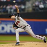 
              Atlanta Braves' Max Fried pitches during the first inning of a baseball game against the New York Mets Monday, May 2, 2022, in New York. (AP Photo/Frank Franklin II)
            