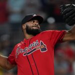 
              Atlanta Braves relief pitcher Kenley Jansen delivers in the ninth inning of a baseball game against the Miami Marlins, Friday, May 27, 2022, in Atlanta. (AP Photo/John Bazemore)
            