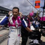 
              Helio Castroneves, of Brazil, prepares to drive before the final practice for the Indianapolis 500 auto race at Indianapolis Motor Speedway in Indianapolis, Friday, May 27, 2022. (AP Photo/Michael Conroy)
            