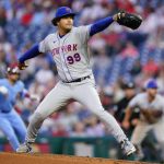 
              New York Mets' Taijuan Walker pitches during the second inning of a baseball game against the Philadelphia Phillies, Thursday, May 5, 2022, in Philadelphia. (AP Photo/Matt Slocum)
            