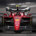 
              Ferrari driver Carlos Sainz of Spain steers his car during the third free practice at the Monaco racetrack, in Monaco, Saturday, May 28, 2022. The Formula one race will be held on Sunday. (AP Photo/Daniel Cole)
            