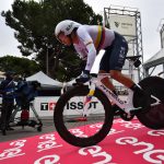 
              Ecuador's Richard Carapaz competes during the 21st stage against the clock race of the Giro D'Italia, in Verona, Italy, Sunday, May 29, 2022. (Gian Mattia D'Alberto/LaPresse via AP)
            