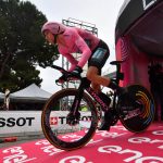 
              CORRECTS NAME OF THE CYCLIST - Australia's Jai Hindley competes during the 21st stage against the clock race of the Giro D'Italia, in Verona, Italy, Sunday, May 29, 2022. (Gian Mattia D'Alberto/LaPresse via AP)
            