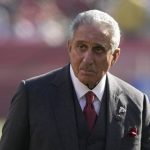 
              FILE - Atlanta Falcons owner and chairman Arthur Blank is shown before an NFL football game between the San Francisco 49ers and the Falcons in Santa Clara, Calif., Sunday, Dec. 19, 2021. The chasm between bosses at the clubs and the minority candidates has remained as wide as the Grand Canyon. (AP Photo/Tony Avelar, File)
            