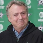 
              Dallas Stars NHL hockey team head coach Rick Bowness smiles while speaking to reporters during a season-ending media availability at the team's headquarters in Frisco, Texas, Tuesday, May 17, 2022. (AP Photo/LM Otero)
            