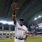 
              Houston Astros manager Dusty Baker Jr. celebrates after a baseball game against the Seattle Mariners Tuesday, May 3, 2022, in Houston. The Astros won 4-0 giving Baker 2,000 career wins. (AP Photo/David J. Phillip)
            