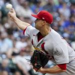 
              St. Louis Cardinals starting pitcher Jack Flaherty throws during the first inning of a baseball game against the Milwaukee Brewers Tuesday, June 21, 2022, in Milwaukee. (AP Photo/Morry Gash)
            