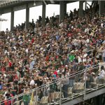 
              The main grandstand is full for the first time since before the COVID-19 pandemic during a NASCAR Cup Series race, Sunday, June 12, 2022, at Sonoma Raceway in Sonoma, Calif. (AP Photo/D. Ross Cameron)
            