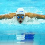 
              Kristof Milak of Hungary competes in his Men 200m Butterfly semifinal at the 19th FINA World Championships in Budapest, Hungary, Monday, June 20, 2022. (AP Photo/Petr David Josek)
            