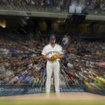 
              Milwaukee Brewers' Aaron Ashby throws during the third inning of a baseball game against the San Diego Padres Saturday, June 4, 2022, in Milwaukee. (AP Photo/Morry Gash)
            