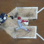 
              St. Louis Cardinals' Nolan Gorman hits a home run during the fourth inning of a baseball game against the Milwaukee Brewers Tuesday, June 21, 2022, in Milwaukee. (AP Photo/Morry Gash)
            