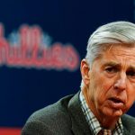 
              Philadelphia Phillies president of baseball operations Dave Dombrowski speaks with members of the media during a news conference in Philadelphia, Friday, June 3, 2022. Joe Girardi was fired by the Phillies on Friday, after his team's terrible start, becoming the first major league manager to lose his job this season. Philadelphia said bench coach Rob Thomson will become interim manager for the rest of the season. (AP Photo/Matt Rourke)
            