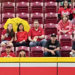 
              Fans attend a baseball game between the Arizona Diamondbacks and the Cincinnati Red,s Monday, June 6, 2022, in Cincinnati. (AP Photo/Jeff Dean)
            