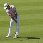 
              Billy Horschel hits from the 14th fairway during the third round of the Memorial golf tournament Saturday, June 4, 2022, in Dublin, Ohio. (AP Photo/Darron Cummings)
            