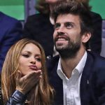 
              FILE - Colombian singer Shakira blows a kiss next to her husband Barcelona soccer player Gerard Pique while watching the Davis Cup final in Madrid, Spain, on Nov. 24, 2019. Colombian pop star Shakira and her partner, Spanish soccer star Gerard Piqué, are separating. In a statement released on Saturday by Shakira's PR firm, the pair said: “We regret to confirm that we are separating. For the well-being of our children, who are our highest priority, we ask that you respect our privacy. (AP Photo/Manu Fernandez, File)
            