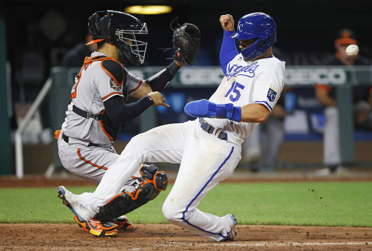 Santana, Melendez homer in Royals' 7-5 win over Orioles - The San Diego  Union-Tribune