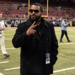 
              FILE - Entertainer Ice Cube gestures on the sidelines before the start of an NFL football game between the St. Louis Rams and the Tampa Bay Buccaneers on Thursday, Dec. 17, 2015, in St. Louis. The NFL is teaming up with Ice Cube. The league announced Thursday, June 30, 2022, a partnership with Contract with Black America Institute, an economic inclusion-focused initiative led by artist and entrepreneur O'Shea Jackson, who is known as Ice Cube. (AP Photo/L.G. Patterson, File)
            