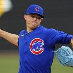 
              Chicago Cubs starting pitcher Keegan Thompson delivers during the first inning of a baseball game against the Pittsburgh Pirates in Pittsburgh, Wednesday, June 22, 2022. (AP Photo/Gene J. Puskar)
            