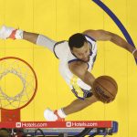 
              Golden State Warriors guard Stephen Curry shoots against the Boston Celtics during the first half of Game 5 of basketball's NBA Finals in San Francisco, Monday, June 13, 2022. (Ezra Shaw/Pool Photo via AP)
            