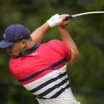 
              Bryson DeChambeau hits on the 17th hole during the first round of the U.S. Open golf tournament at The Country Club, Thursday, June 16, 2022, in Brookline, Mass. (AP Photo/Julio Cortez)
            
